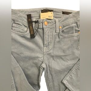 NWT Genetic Denim Blue/Gray Corduroy Jeans Size 25